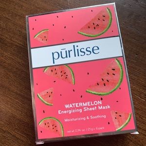 NIB Purlisse Watermelon Sheet Mask Set